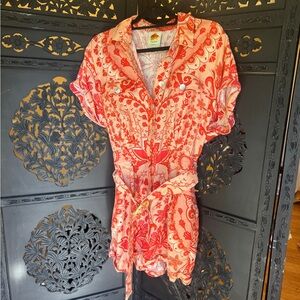 Farm Rio Jaipur Red Romper